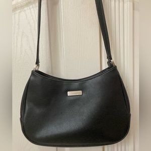 Black leather Liz Claiborne purse